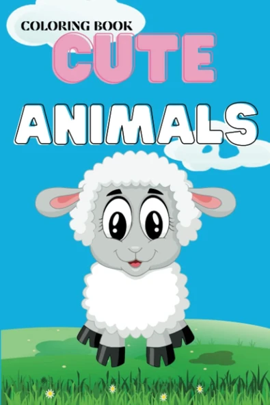Independently Published Cute Animal Coloring Book: For Kids, Cute Designs, Simple, Fun,Creative| 6X9 In (15,24X22,86Cm) ürün görseli 1