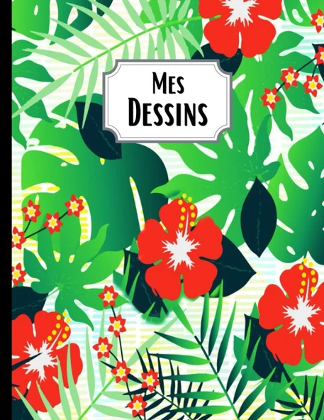 Independently Published Mes Dessins: Carnet De Dessin – Cahier De Croquis - Format A4-100 Pages Blanches - Couverture Souple - Pour Dessiner, Écrire Ou Faire Des Croquis (French Edition) ürün görseli 1