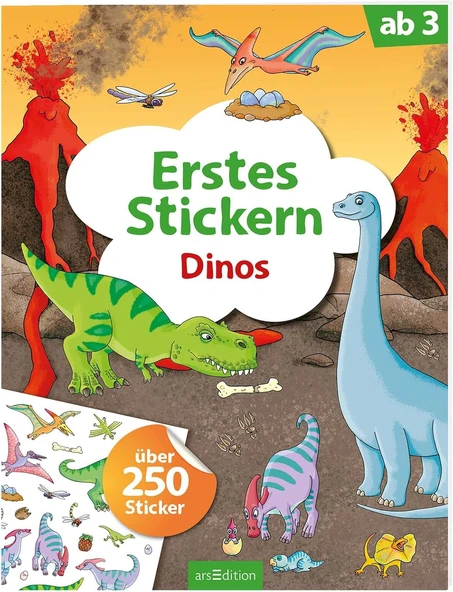 Erstes Stickern Dinos: �Ber 250 Sticker ürün görseli 1