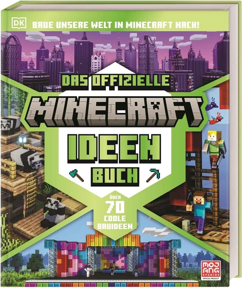 Das Offizielle Minecraft Ideen Buch: Baue Unsere Welt In Minecraft Nach! Über 70 Coole Bauideen. Von Den Pyramiden Bis Zur Iss - Bauideen Für Gebäude Und Naturwunder. Für Minecraft-Fans Ab 8 Jahren ürün görseli 1
