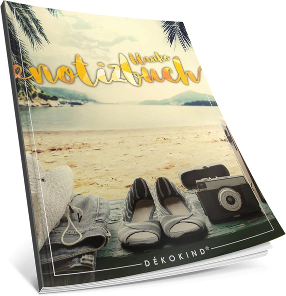 Dékokind® Blanko Notizbuch: Ca. A4-Format • 100 Seiten Mit Inhaltsverzeichnis • Perfekt Als Zeichenbuch, Skizzenbuch Oder Tagebuch • Artnr. 03 Achtsamkeit • Softcover ürün görseli 1