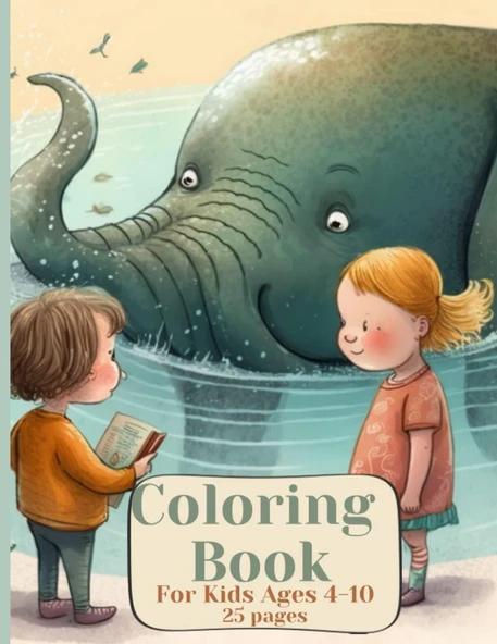 Independently Published Coloring Book For Kids Paperback Cover ürün görseli 1