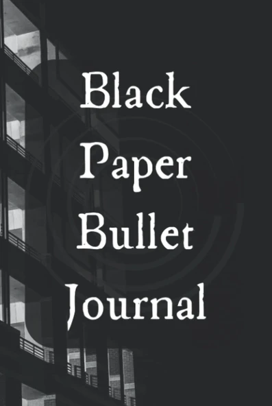 Black Paper Bullet Journal 6''X9'': Arts, Music & Photography, Art, Drawing, Books, Sports & Outdoors, Baseball, Arts & Photography, Drawing, Pencil, & Personal Development, Personal Development ürün görseli 1