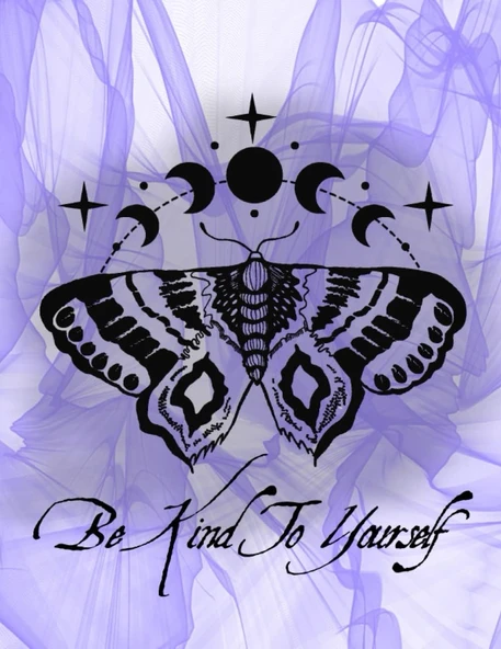 Sketchbook Butterfly, Sketchbook Spiritual Moth, Sketchbook Spiritual: Kind To Yourself ürün görseli 1
