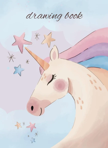 Independently Published Drawing Book Unicorn - A4-110 Page ürün görseli 1