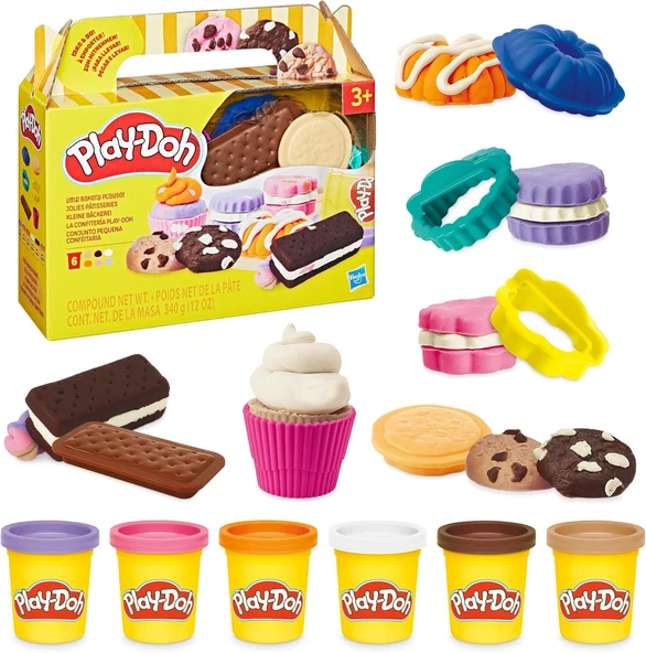 Play-Doh Little Bakery Playset, Play Mutfak Oyuncakları, Tatlı İkram Seti, Çocuklar Için Sanat El Sanatları 3+ Yaş ürün görseli 1