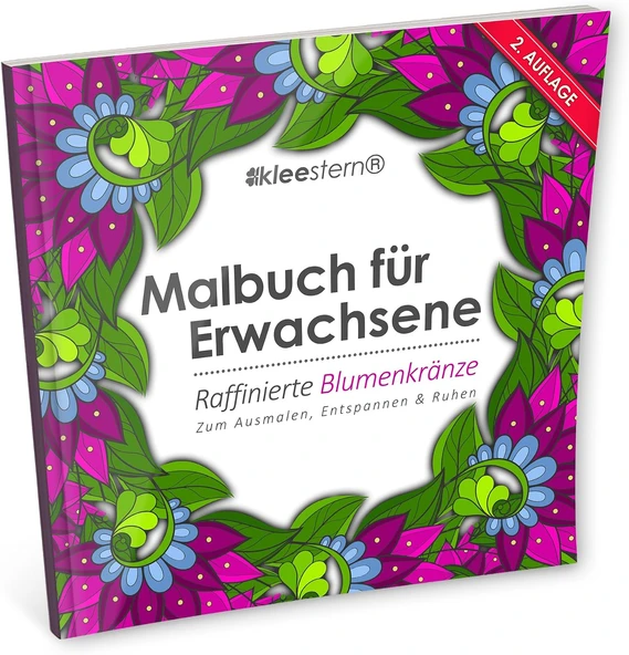 Malbuch Für Erwachsene: Raffinierte Blumenkränze Zum Ausmalen, Entspannen & Ruhen: Volume 5 ürün görseli 1