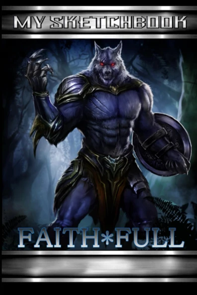 Independently Published Faith*Full My Sketchbook (Werewolf): Small 6X9 – 100 Page Hardcover ürün görseli 1
