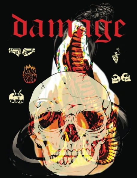 Skull Sketchbook: Notebook For Drawing, Writing, Painting, Sketching Or Doodling, 110 Pages, 8.5X11 ürün görseli 1