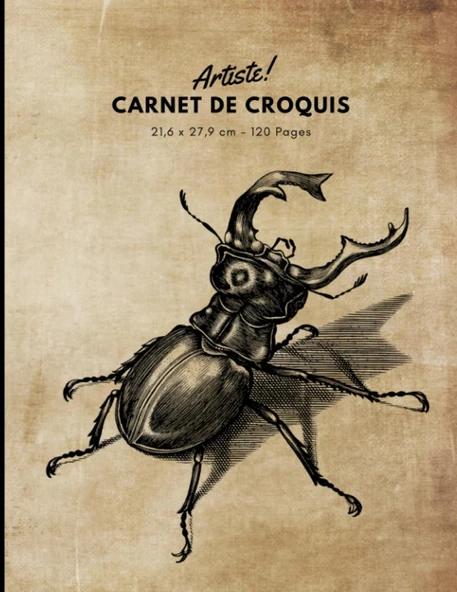 Independently Published The Sketch Artist: Artiste Carnet De Croquis Pour Dessins, Papier Pour Crayons, Pastels, Fusain, Estompes Et Feutres, Couverture Souple Et Créative, Grand Format 21,6 X 27,9 C ürün görseli 1