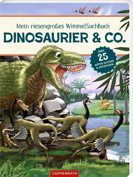 Mein Riesengroßes Wimmel-Such-Buch: Dinosaurier & Co.: Über 25 Arten Suchen Und Entdecken ürün görseli 1