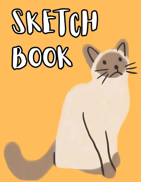 Sketch Book: Notebook For Sketching, Writing Or Drawing, Cats Sketch Book, Cats Notebook 120 Pages, 8.5X11 (Cats Lover) ürün görseli 1