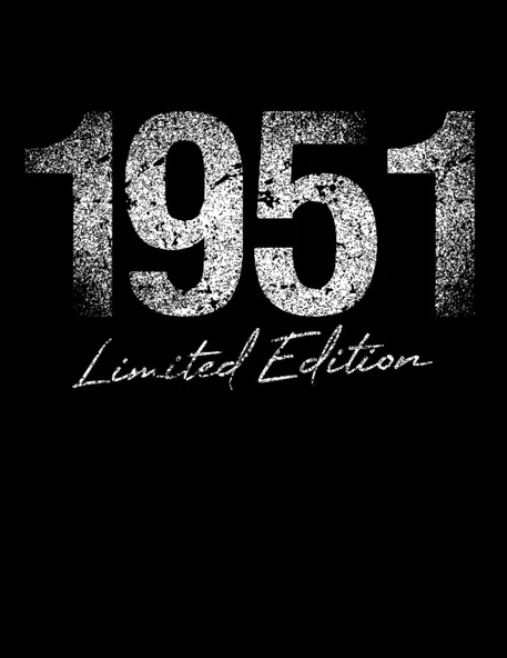 Independently Published Coloring Book - 101 Mandalas - Limited 1951 Year Birthday Edition Born Grunge: Funny Used Line Birthday Gift - A4 (8, 5X11) ... - Antistress - Relax ürün görseli 1