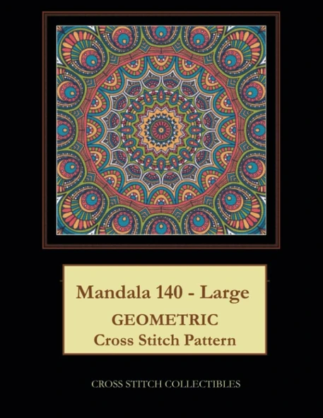 Independently Published Mandala 140 - Large: Geometric Cross Stitch Pattern ürün görseli 1