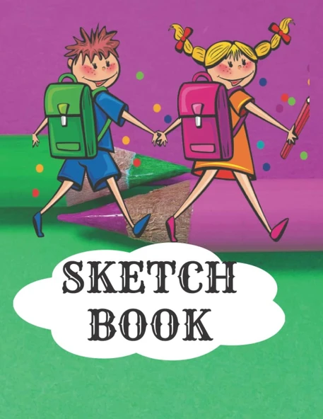 Independently Published Sketch Book: Drawing Pad For Kids Blank Papers Sketch Book For Drawing Practice ürün görseli 1
