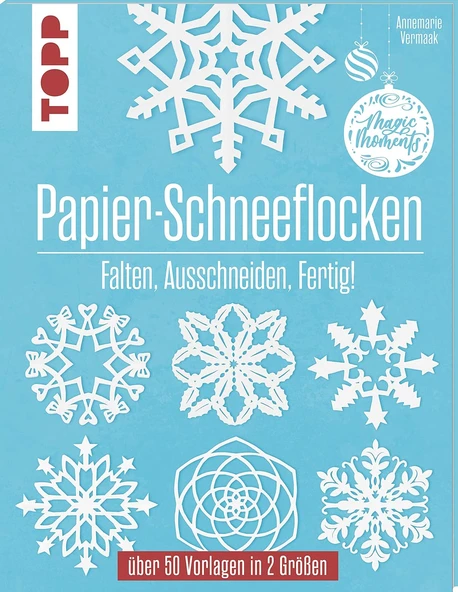 Papier-Schneeflocken: Falten, Ausschneiden, Fertig! ürün görseli 1