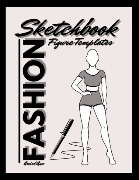 Sketchbook Figure Templates: Designer Sketch Pad: Sketching & Clothing Project Charts ürün görseli 1