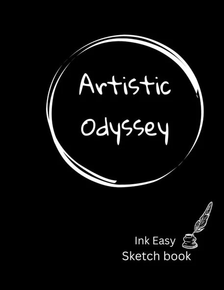 Independently Published Inkeasy Thick Sketchbook For Kids 8-12 And Adults: 8.5×11 Paperback, 120Pages, Unruled, No Margins, Painting Sketch Papers ürün görseli 1