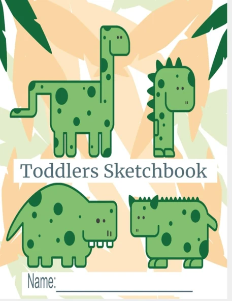 Toddlers Sketchbook:: Cute Large 8.5 X 11 Notebook For Scribbling Sketching Drawing Coloring Painting And Writing. Sketchbook For Toddlers, Children ... Fun For Everyone (Toddler Sketchbook # 1) ürün görseli 1