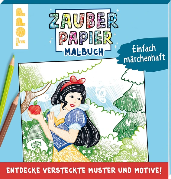 Zauberpapier Malbuch Einfach Märchenhaft: Entdecke Versteckte Muster Und Motive! ürün görseli 1