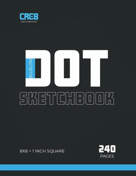 Independently Published Blueline Dot Sketchbook: 240 Page Dot Grid Sketchbook ürün görseli 1