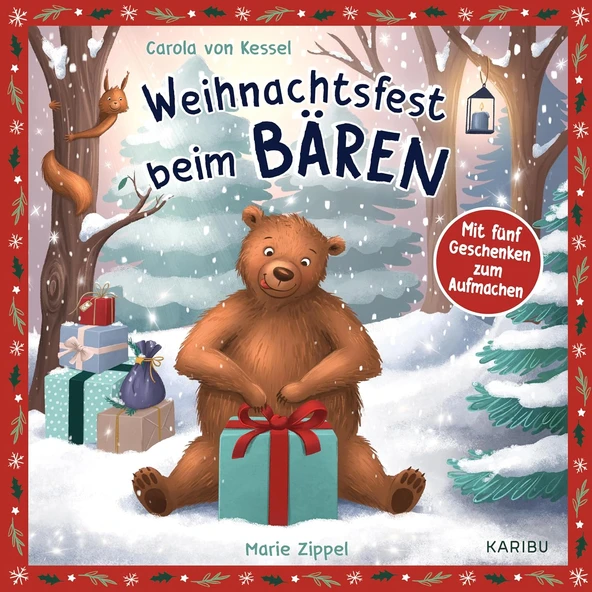 Weihnachtsfest Beim Bären: Mit Fünf Geschenken Zum Aufmachen (Edel Kids Books) ürün görseli 1