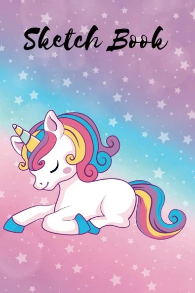 Mini Sketchbook Unicorn: For Ideas, Drawing & Doodles & More, Mini-Sketch Pad (6 X 9 Inches), Cute Unicorn - [Professional Binding] ürün görseli 1