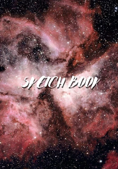 « The Reason Someone Smile Today. »: Galaxy Sketchbook For Space Lovers, Softcover ⎮7X10 Inches⎮ Motivational & Inspirational Sketch Pad For ... Large Paper With Quote On The Cover ürün görseli 1