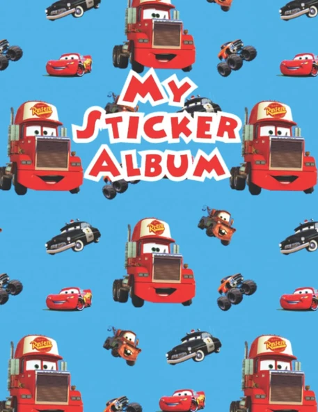 Independently Published My Sticker Album: Sticker Book For Boys & Girls Blank Sticker Collecting Album Activity Book For Kids & Children, Car And Truck Pattern Sticker Album For Preserve And ürün görseli 1