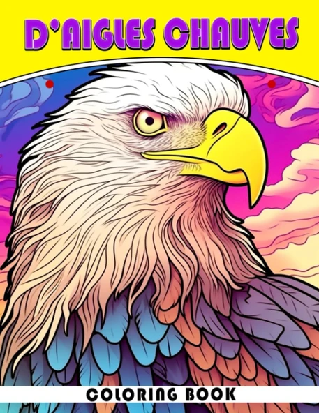 Independently Published Livre De Coloriage D'Aigles Chauves: Pages De Coloriage Du Roi Des Oiseaux Avec Des Ill ürün görseli 1