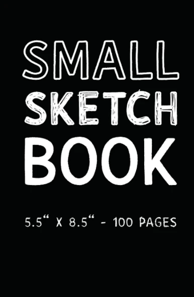 Small Sketch Book: Blank Sketch Paper. 5.5" X 8.5" Sized. 100 Pages. Hardcover. ürün görseli 1