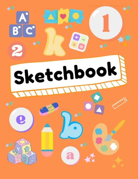 Sketchbook & Notebook : Large Blank Paper For Drawing, Writing, Painting Or More: Perfect For Students, Kids, School ürün görseli 1