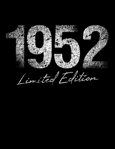 Independently Published Coloring Book - 101 Mandalas - Limited 1952 Year Birthday Edition Born Grunge: Funny Used Line Birthday Gift - A4 (8, 5X11) ... - Antistress - Relax ürün görseli 1