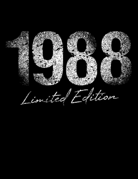 Independently Published Coloring Book - 101 Mandalas - Limited 1988 Year Birthday Edition Born Grunge: Funny Used Line Birthday Gift - A4 (8, 5X11) ... - Antistress - Relax ürün görseli 1