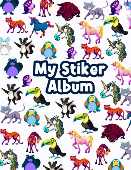 Independently Published My Sticker Album: Reusable Awesome Blank Sticker Album For Collecting Stickers Journal Notebook & Storage Book For Toddlers, Kids, Boys, Girls And Teens, ürün görseli 1