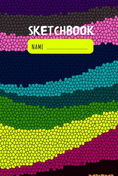 Sketchbook: Colorful Notebook For Drawing, Painting, Sketching Or Doodling ürün görseli 1