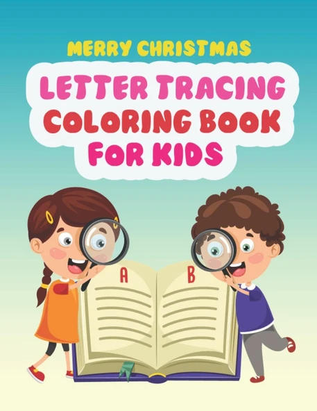 Independently Published Merry Christmas Alphabet Letter Tracing Coloring And Dot To Dot Book: Very Clear And Very Simple Activity Letter Tracing Book Pages In Which Your Will Color Easily. ürün görseli 1