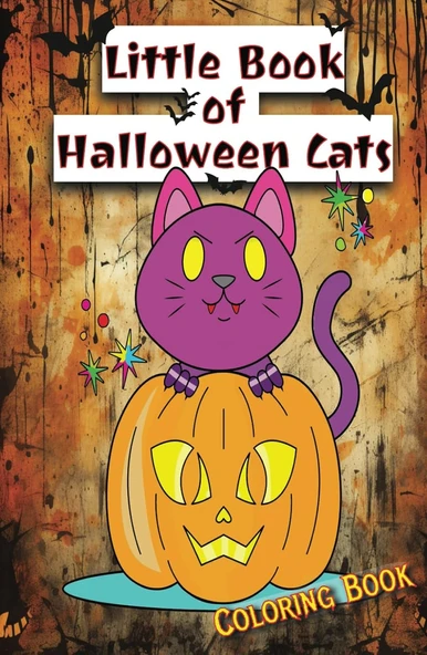 Independently Published Little Book Of Halloween Cats Coloring: Minimalist Simple Easy Coloring, 5,5 X 8,5 Inch Hardcover ürün görseli 1