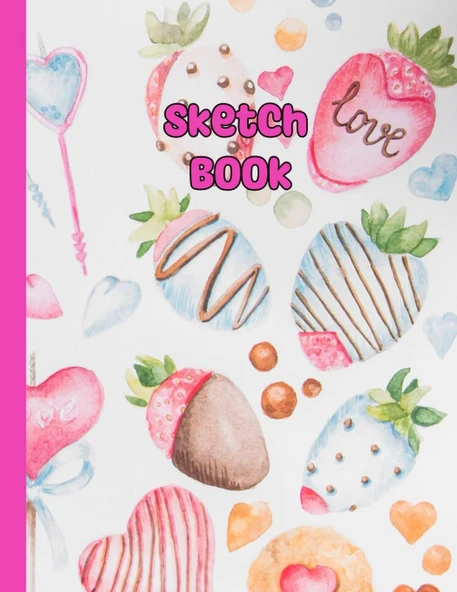 Independently Published Sketch Book For Girls: Sketch Book For Girls Blank Paper For Sketching, Drawing, Writing, Painting Or Doodling, 100 Pages, 8.5" X 11" ürün görseli 1