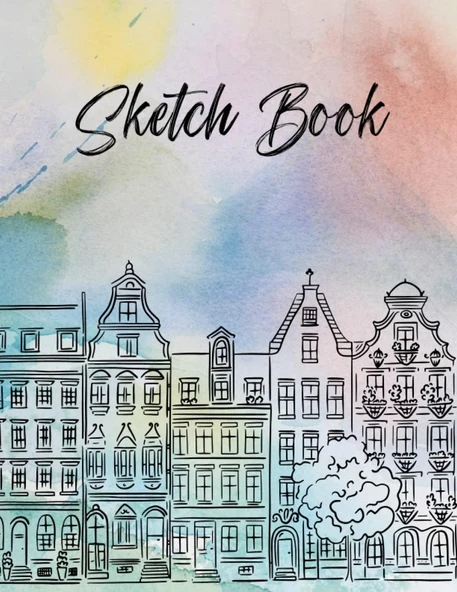 Independently Published Sketch Book With Frame, 8.5"X11" - 120 Pages For Sketching, Drawing, Writing, Painting, And Doodling: Unleash Your Artistic Talents Within A User-Friendly Frame ürün görseli 1