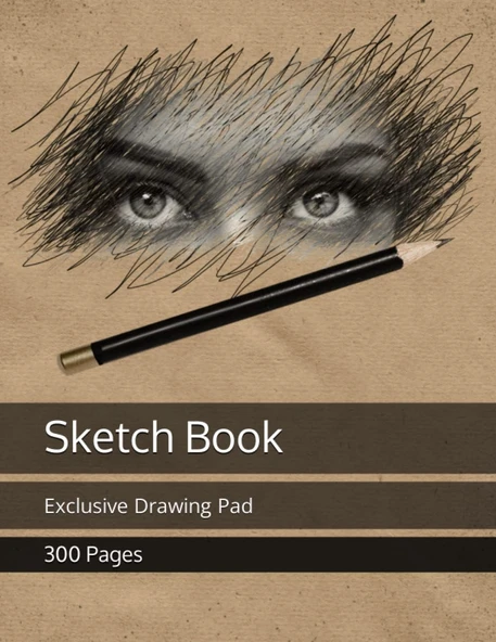 Independently Published Sketch Book: Exclusive Drawing Pad 300 Sheets ürün görseli 1