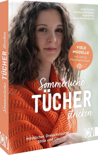 Sommerliche Tücher Stricken: Minitücher, Dreieckstücher, Stola Und Co. Viele Modelle Mit Wenig Materialeinsatz ürün görseli 1