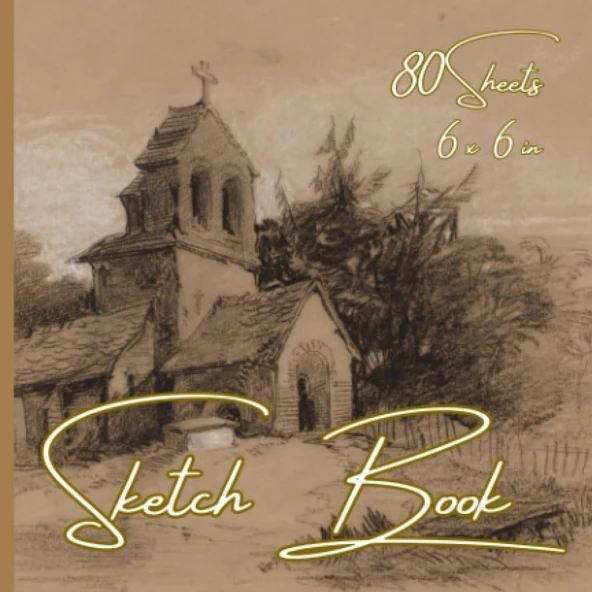 Sketch Book: 6 X 6 Inch, 80 Sheets ürün görseli 1