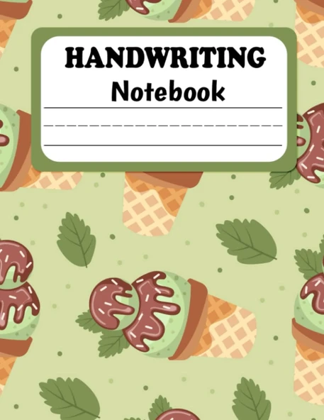 Handwriting Practice Paper Notebook: Dotted Writing Sheet Workbook For Preschool And Kindergarten, 120 Blank Handwriting Practice Paper For ... ( Tracing Practice Book For Preschoolers) ürün görseli 1