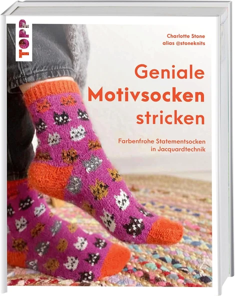 Geniale Motivsocken Stricken: Farbenfrohe Statementsocken In Jacquardtechnik ürün görseli 1