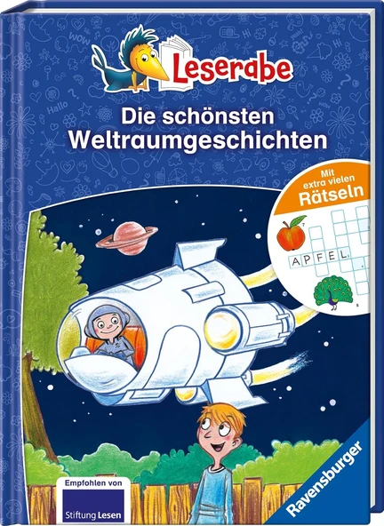 Die Schönsten Weltraumgeschichten Mit Extra Vielen Rätseln - Leserabe Ab 1. Klasse - Erstlesebuch Für Ab 6 Jahren (Leserabe - Sonderausgaben) ürün görseli 1