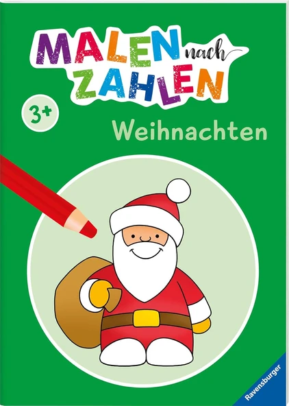 Malen Nach Zahlen Ab 3 Jahren - Weihnachten Für Kleine Künstler ürün görseli 1