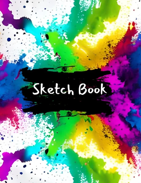 Abstract Dreams A Blank Sketchbook For You Artist Ideas: 110 Blank White 8.5 X 11 Page Sketchbook For Artist Drawing, Sketching And Doodling (Premium Abstract Cover Volume 2) ürün görseli 1