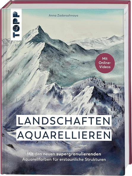Landschaften Aquarellieren: Mit Den Neuen Supergranulierenden Aquarellfarben Für Erstaunliche Strukturen ürün görseli 1