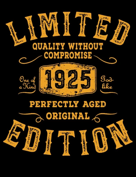 Independently Published Coloring Book - 101 Mandalas - Limited 1925 Year Birthday Edition Born Grunge: Funny Used Line Birthday Gift - A4 (8, 5X11) ... - Antistress - Relax ürün görseli 1